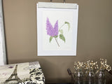 Lilacs Original Painting Mated and framed to size 11x14 Emilie Taylor Art