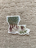 Louisiana Decal, Watercolor Louisiana Sticker, LA Car Decal, State Decal, State Sticker, Thermos Decal, Waterproof Louisiana Decal, LA Decal Emilie Taylor Art
