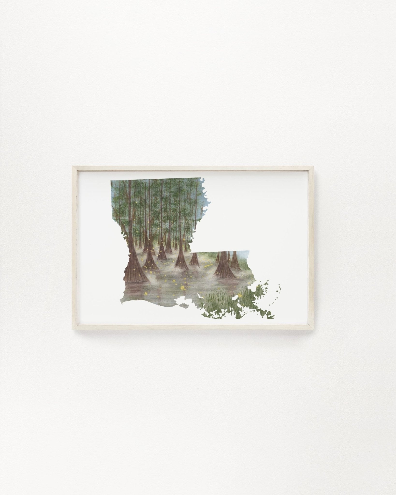 Louisiana Watercolor Print, Louisiana Painting, Louisiana Art Print, Louisiana State Gift Emilie Taylor Art