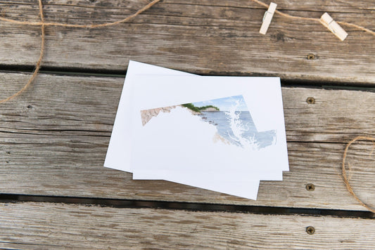 Maryland Greeting Card, Maryland Notecard, MD Art Souvenir, MD Greeting Card, MD Pride Art Emilie Taylor Art