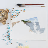 Maryland Watercolor Print, Maryland State Art, Maryland Painting, Maryland Map, Maryland State Gift Emilie Taylor Art