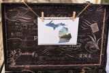 Michigan Greeting Card, Michigan Notecard, MI Art Souvenir, MI Greeting Card, Michigan Pride Art Emilie Taylor Art