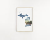 Michigan Isle Royale Watercolor Print, Michigan National Park Souvenir, Isle Royale National Park Emilie Taylor Art