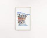 Minnesota Watercolor Painting, Voyageurs National Park Art, Voyageurs Souvenir Print Emilie Taylor Art