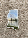 Mississippi Decal, Watercolor Mississippi Sticker, MS Car Decal, State Decal, State Sticker, Thermos Decal, Waterproof Mississippi Decal Emilie Taylor Art