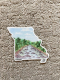 Missouri Decal, Watercolor Missouri Sticker, MO Car Decal, State Decal, State Sticker, Thermos Decal, Waterproof Missouri Decal Emilie Taylor Art