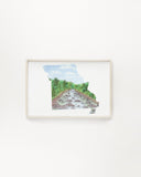 Missouri Watercolor Painting, Gateway Arch National Park Emilie Taylor Art