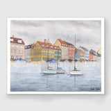 Misty Morning in Copenhagen Limited Edition Print Emilie Taylor Art