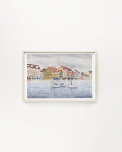 Misty Morning in Copenhagen Limited Edition Print Emilie Taylor Art