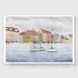 Misty Morning in Copenhagen Limited Edition Print Emilie Taylor Art