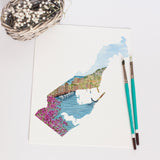 Monaco Watercolor Print, Monaco Art, Monaco Painting, Monaco City, Monaco Gift Emilie Taylor Art