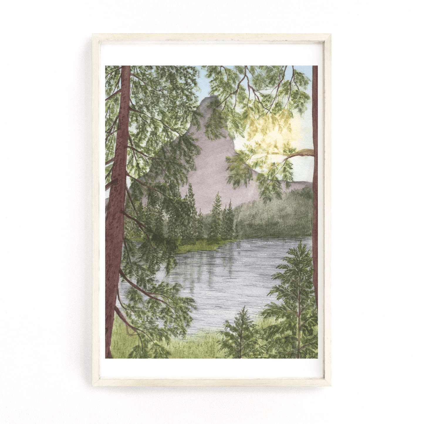 Montana Watercolor Painting, Montana Art, Landscape Print, Montana Painting, Watercolor Landscape Emilie Taylor Art
