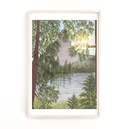 Montana Watercolor Painting, Montana Art, Landscape Print, Montana Painting, Watercolor Landscape Emilie Taylor Art