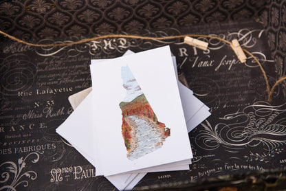 New Hampshire Greeting Card, New Hampshire Notecard, NH Art Souvenir, New Hampshire Art Card Emilie Taylor Art