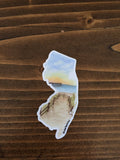 New Jersey Decal, Watercolor New Jersey Sticker, NJ Car Decal, New Jersey State Decal, State Sticker Emilie Taylor Art