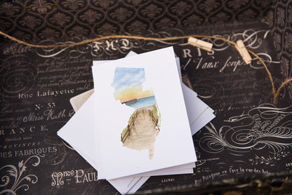 New Jersey Greeting Card, New Jersey Notecard, New Jersey Art, NJ Greeting Card, New Jersey Card Emilie Taylor Art
