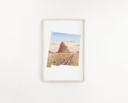New Mexico Carlsbad Caverns National Park Watercolor Print, New Mexico State Carlsbad Caverns Souvenir Emilie Taylor Art