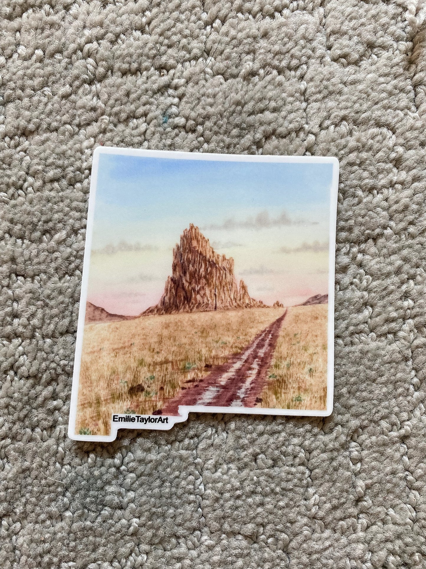 New Mexico Decal, Watercolor New Mexico Sticker, NM Car Decal, State Decal, State Sticker, Thermos Decal, Waterproof NM Decal, NM Decal Emilie Taylor Art