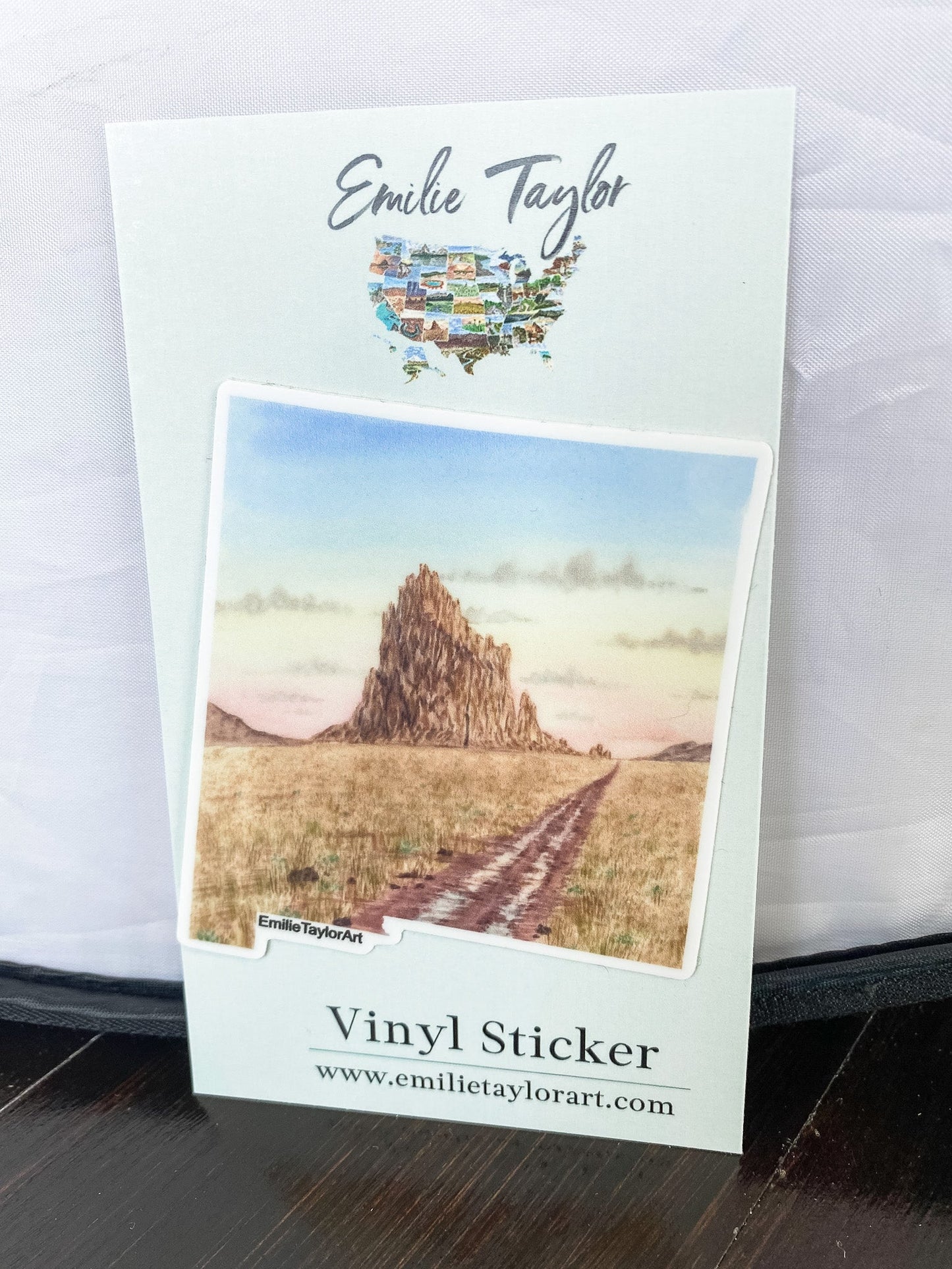 New Mexico Decal, Watercolor New Mexico Sticker, NM Car Decal, State Decal, State Sticker, Thermos Decal, Waterproof NM Decal, NM Decal Emilie Taylor Art