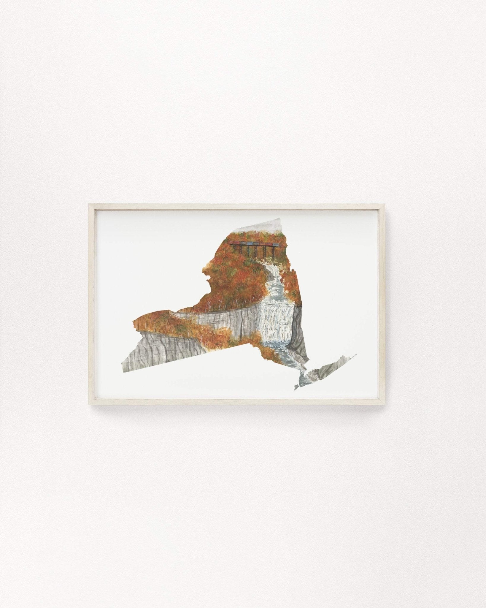 New York City Print, Manhattan and Brooklyn Bridge Print, New York State Art, Emilie Taylor Art