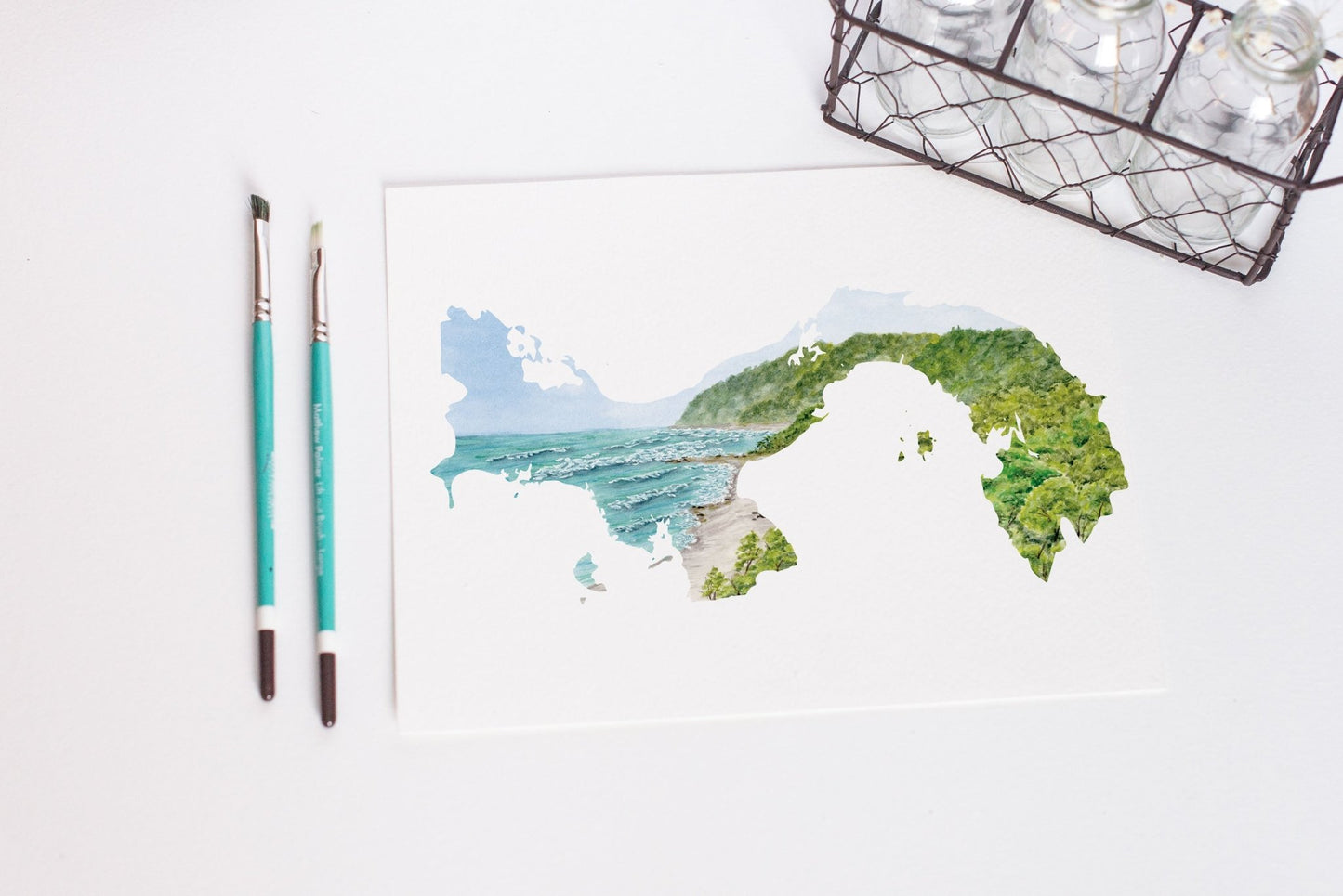 Panama Watercolor Print, Panama Art, Panama Painting, Cambutal, Los Santos Emilie Taylor Art