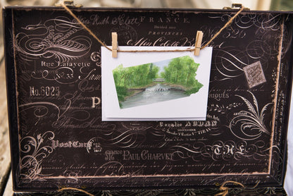 Pennsylvania Greeting Card, Pennsylvania Notecard, Pennsylvania Art, PA Greeting Card, State Card Emilie Taylor Art