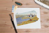 Pennsylvania Pittsburgh Watercolor Painting, Pennsylvania Art, Pennsylvania Print Emilie Taylor Art