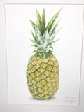 Pineapple Original Painting Mated to size 11x14 Emilie Taylor Art