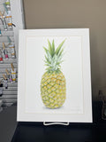 Pineapple Original Painting Mated to size 11x14 Emilie Taylor Art