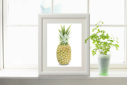Pineapple Painting, Pineapple Print, Dining Room Decor, Fruit Painting, Realistic Food Art Emilie Taylor Art