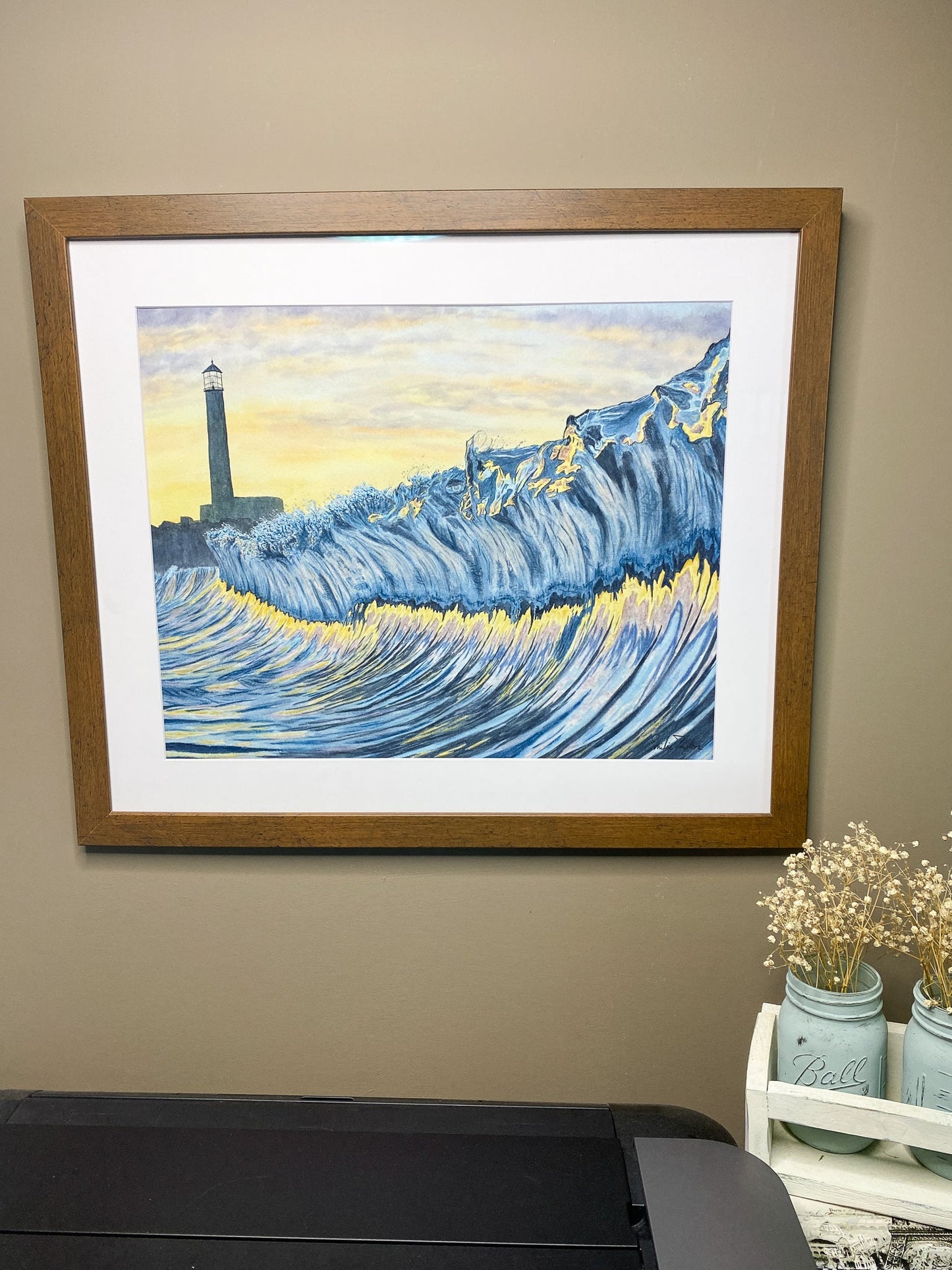 Refuge Original Painting Framed to size 20x24 Emilie Taylor Art
