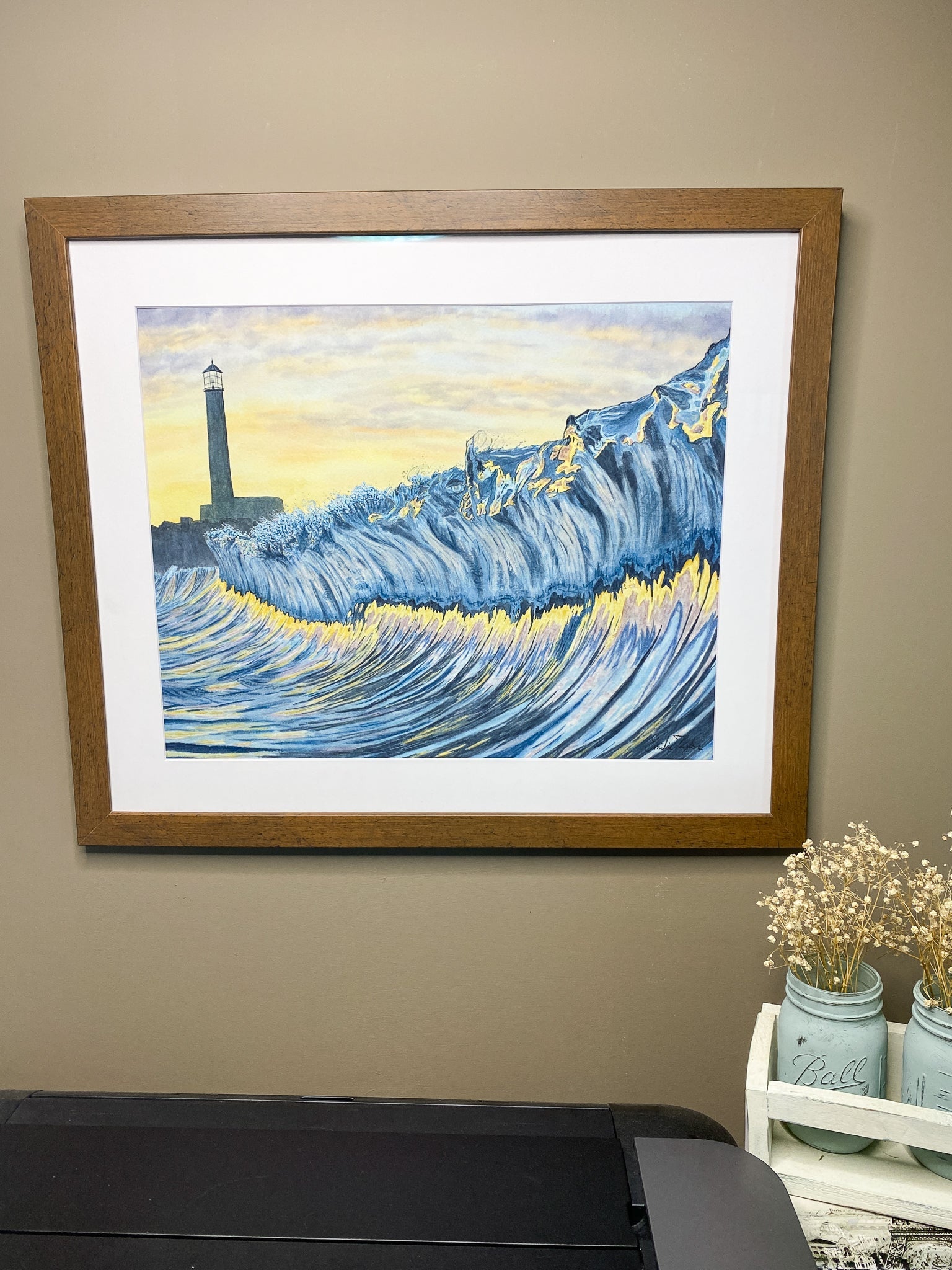 Refuge Original Painting Framed to size 20x24 Emilie Taylor Art