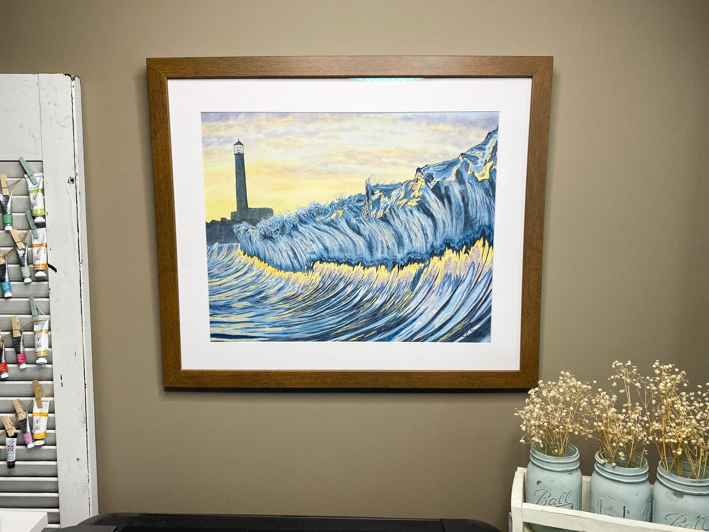 Refuge Original Painting Framed to size 20x24 Emilie Taylor Art