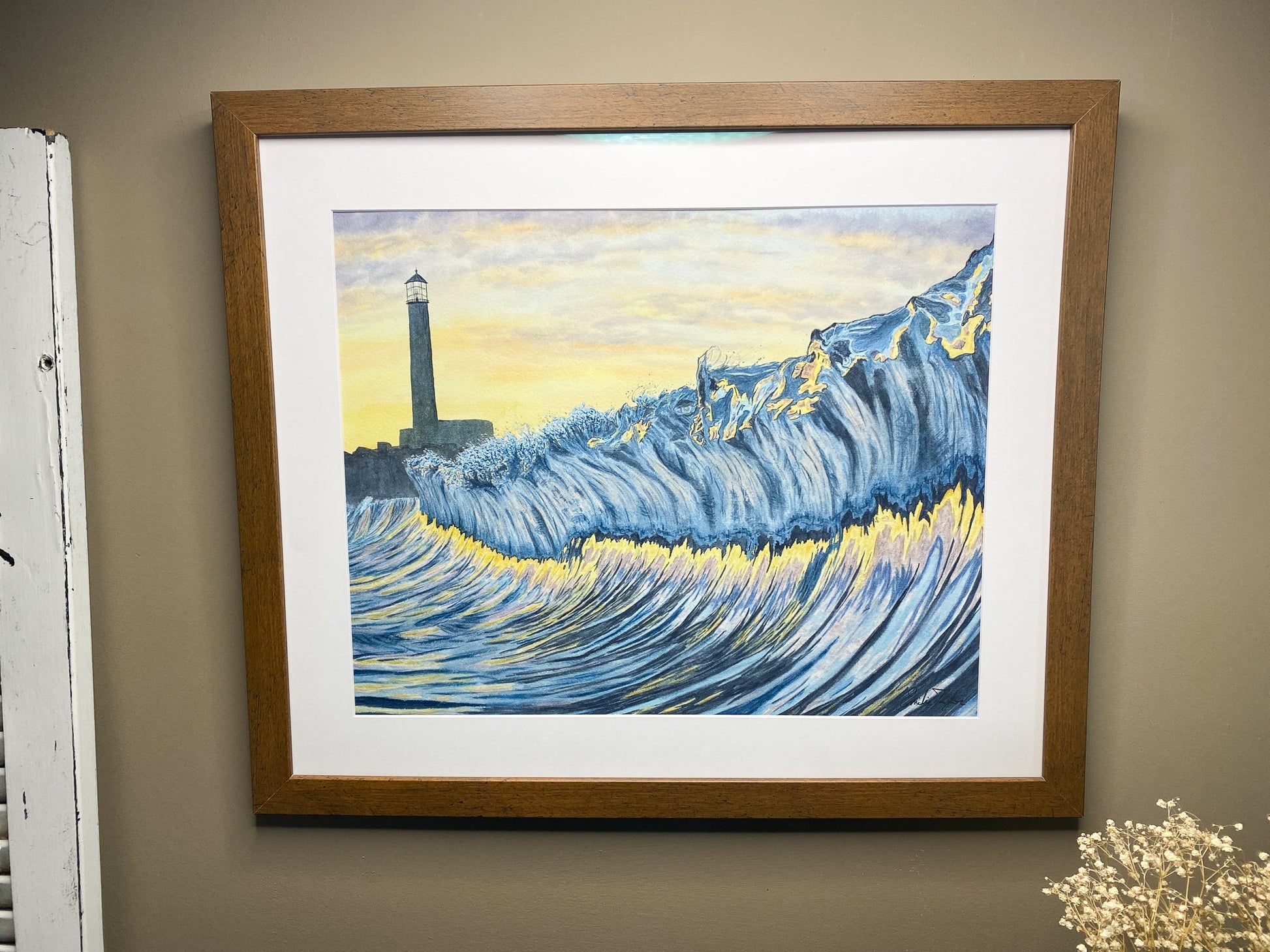 Refuge Original Painting Framed to size 20x24 Emilie Taylor Art