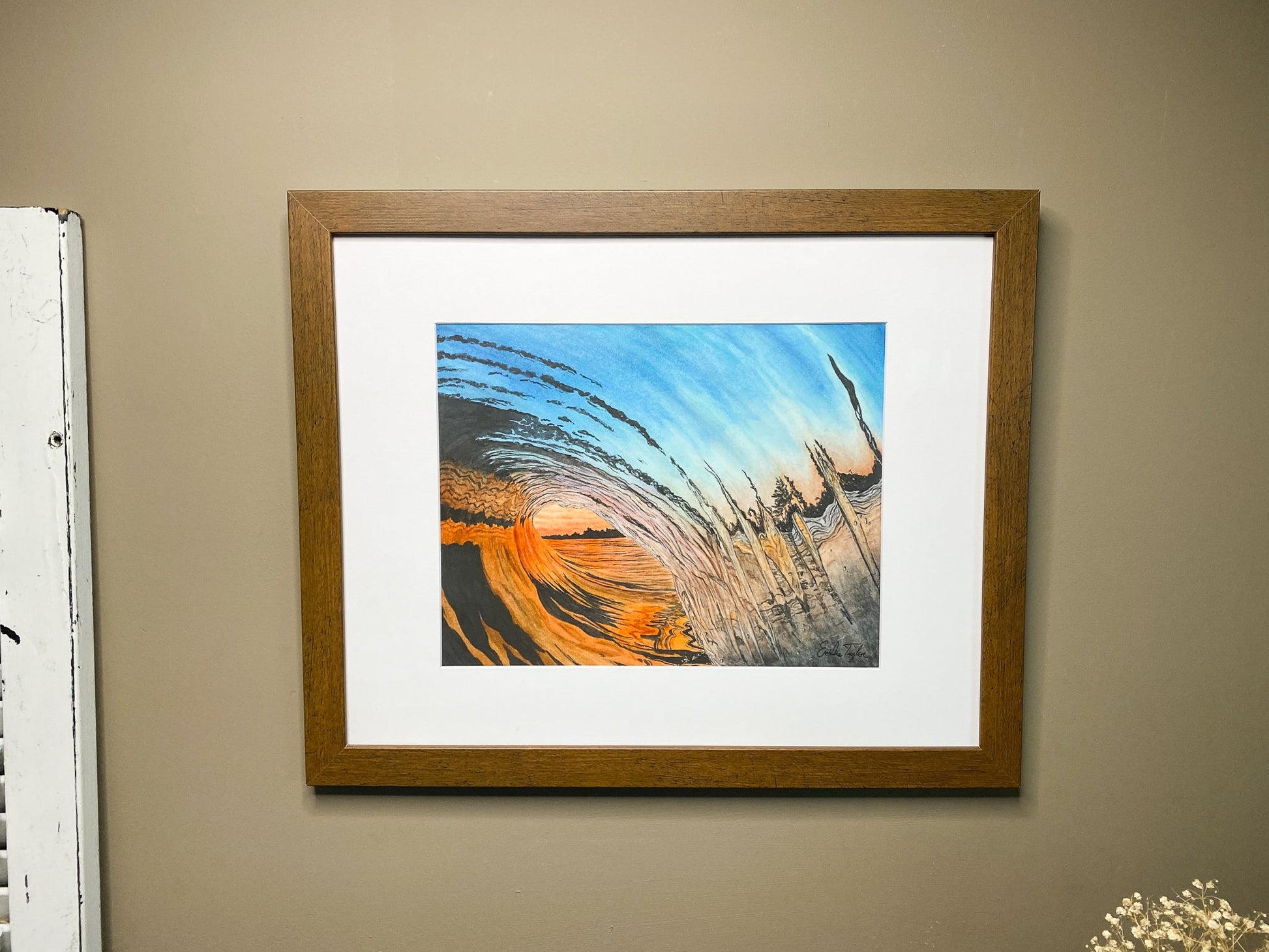 Resilience Original Painting Framed to size 16x20 Emilie Taylor Art