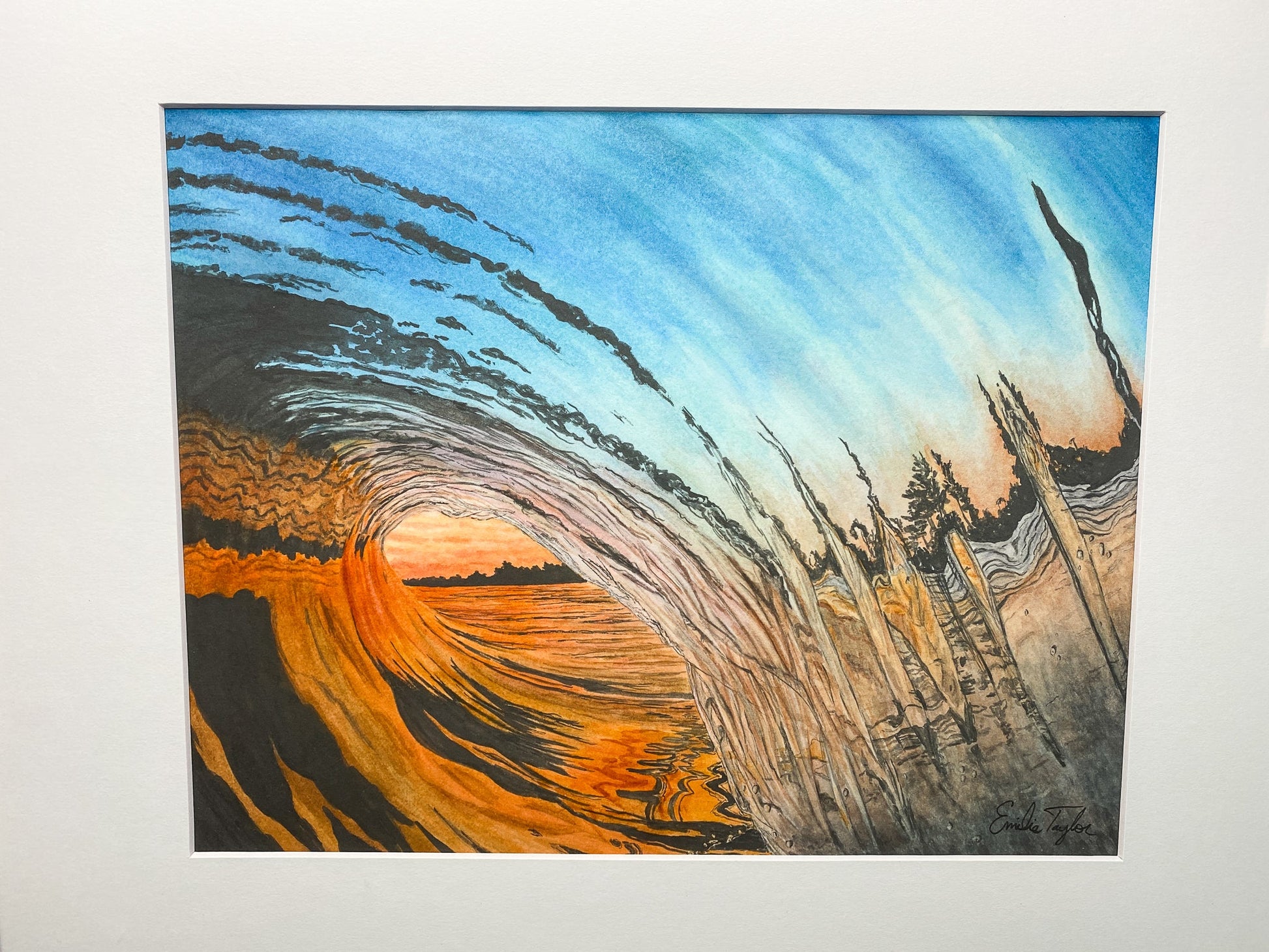 Resilience Original Painting Framed to size 16x20 Emilie Taylor Art