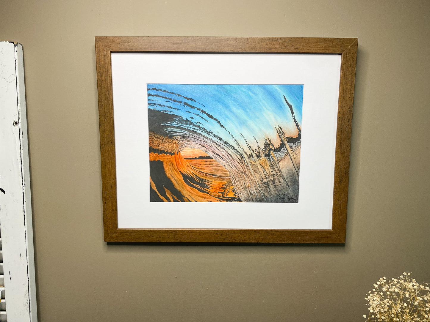 Resilience Original Painting Framed to size 16x20 Emilie Taylor Art