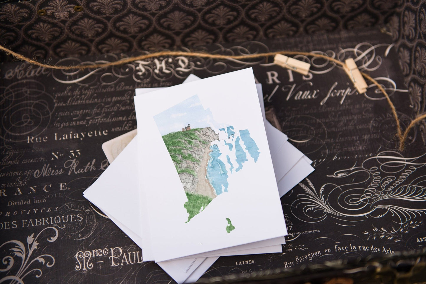 Rhode Island Greeting Card, Rhode Island Notecard, Rhode Island Art Souvenir, RI Greeting Card Emilie Taylor Art