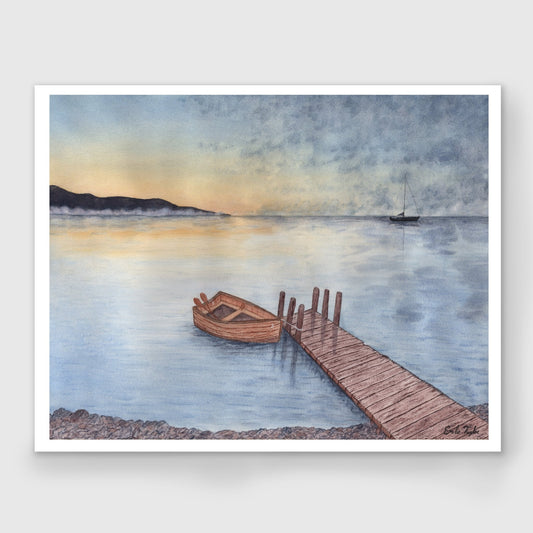 Rowboat 3 Limited Edition Print (Small run) Emilie Taylor Art