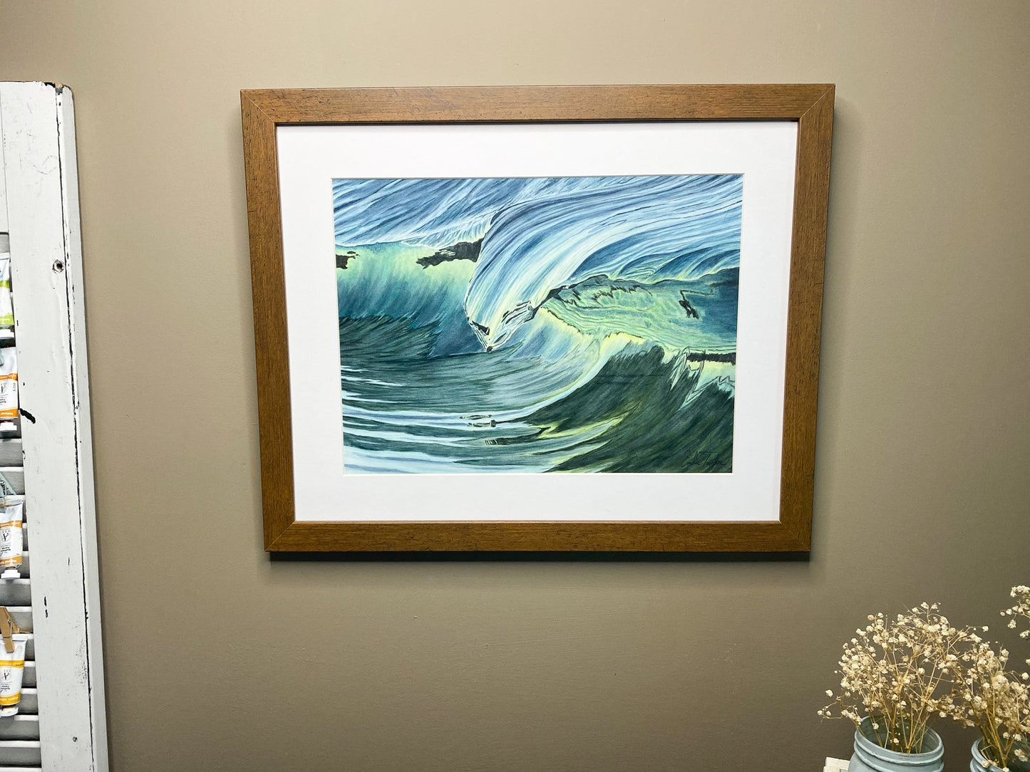 Serendipity Original Painting Framed to size 16x20 Emilie Taylor Art