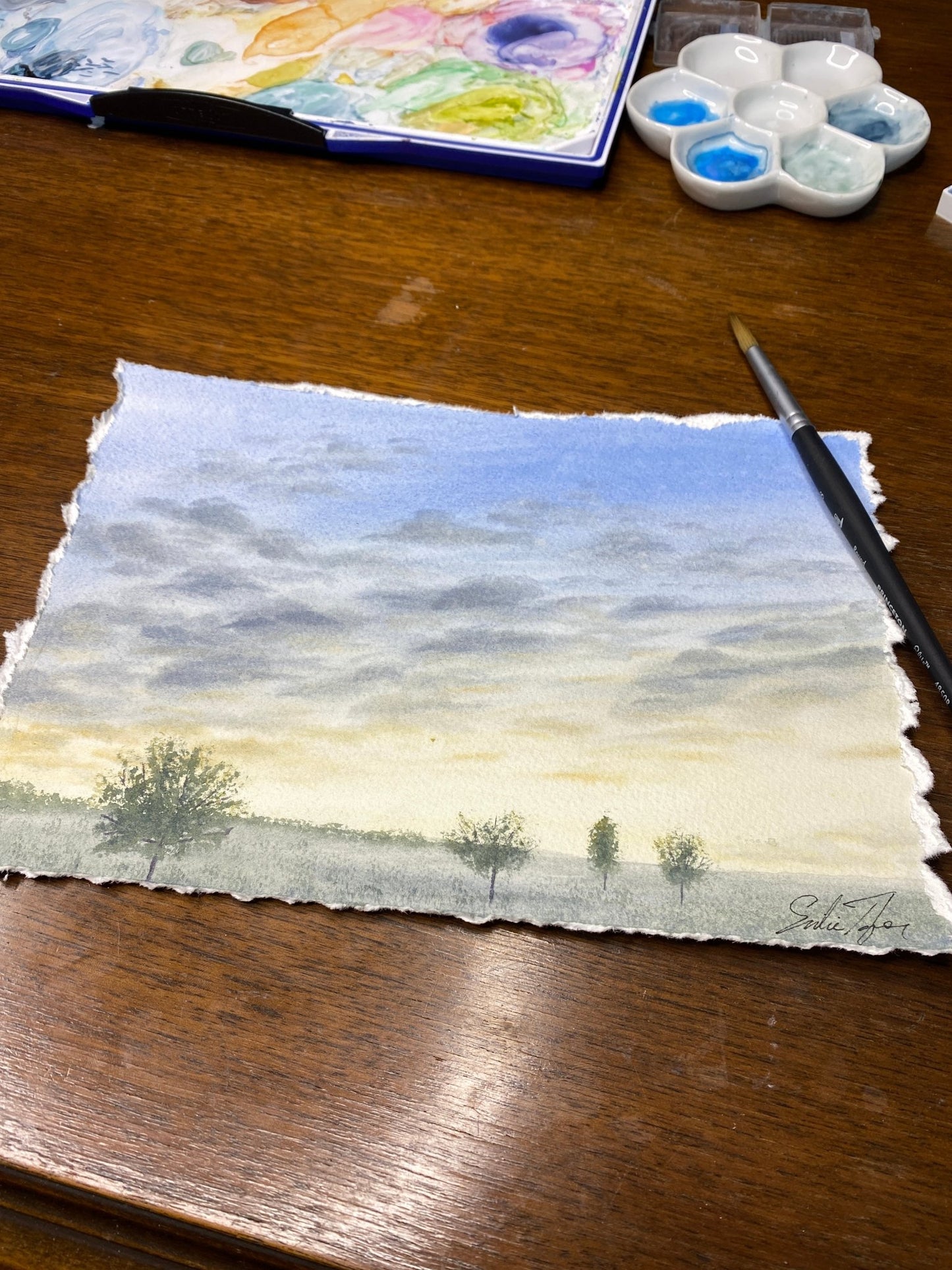 Soft Morning Original Painting Emilie Taylor Art