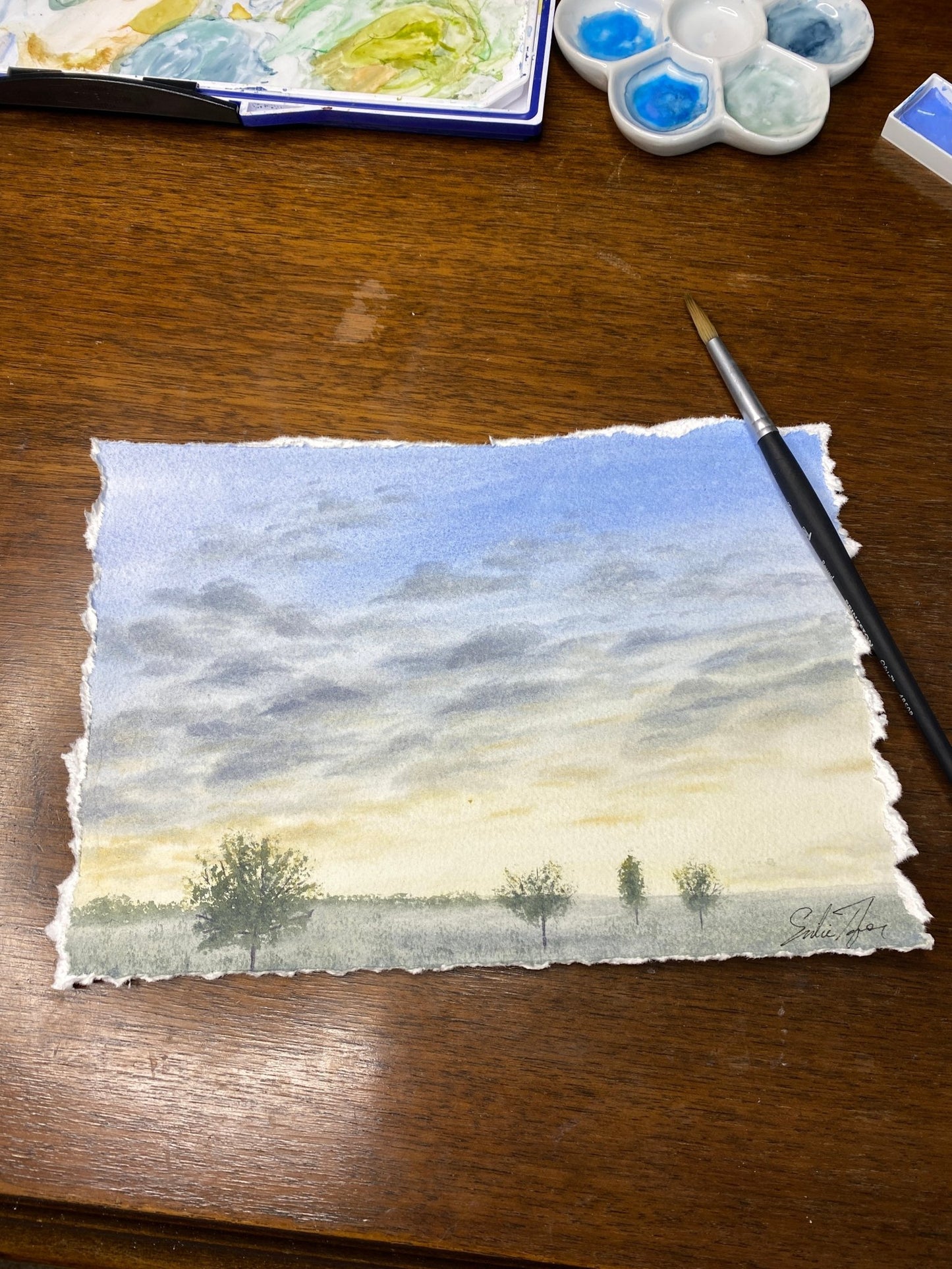 Soft Morning Original Painting Emilie Taylor Art
