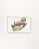 South Africa Watercolor Print, South Africa Painting, Kruger National Park, African Bush, Safari Art Emilie Taylor Art