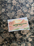 South Dakota Badlands National Park Decal, Watercolor South Dakota Sticker Emilie Taylor Art