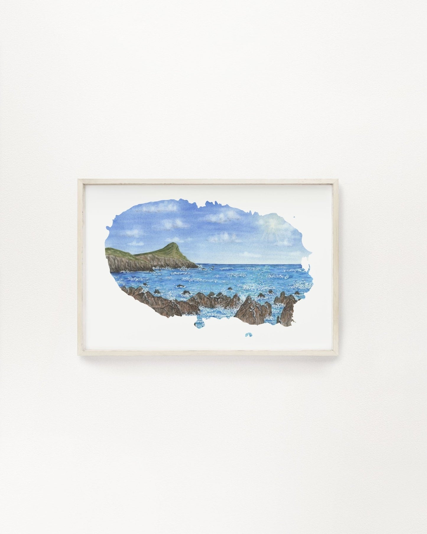 Terceira Watercolor Painting, Terceira Art, Island of Terceira, Azores Artwork, Azores Archipelago Emilie Taylor Art
