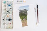 Vermont Watercolor Print, Vermont State Art, Vermont art, Vermont Map Poster, Long distance gift Emilie Taylor Art