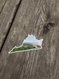 Virginia Decal, Watercolor Virginia Sticker, VA Car Decal, Virginia State Decal, State Sticker Emilie Taylor Art
