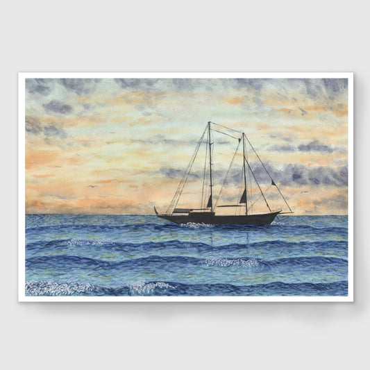 Viridian Voyage Limited Edition Print Emilie Taylor Art