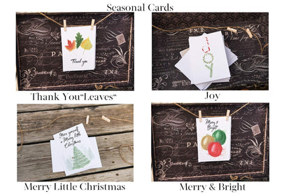 Watercolor Christmas Card, Merry Little Christmas, Tree Farm Greeting Card, Christmas Tree Card Emilie Taylor Art