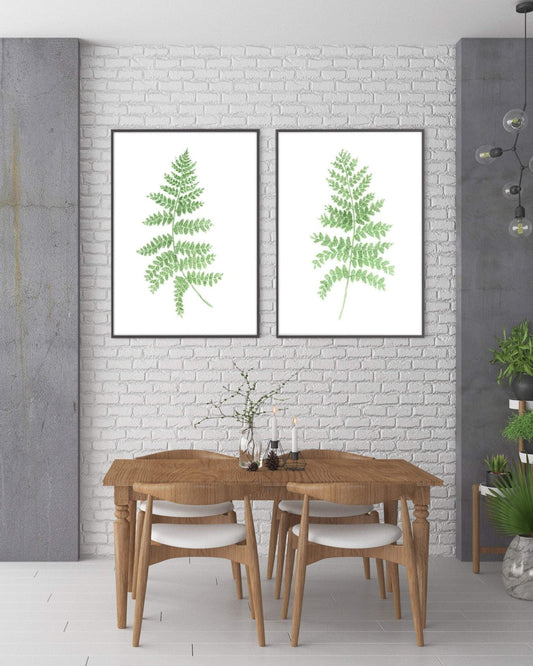 Watercolor Fern set of Prints, Watercolor Fern Paintings, Fern Art prints, Botanical art Prints, Emilie Taylor Art